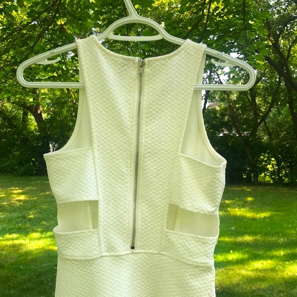 White H&M Cocktail Dress - Unique Back Detailing - Picture 3 of 4
